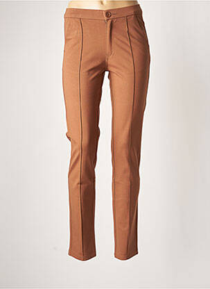 Pantalon chino maro YOULINE femeie