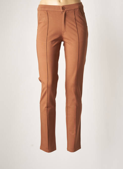 Pantalon chino maro YOULINE femeie