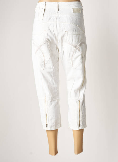 Pantalon trei sferturi alb VILA femeie