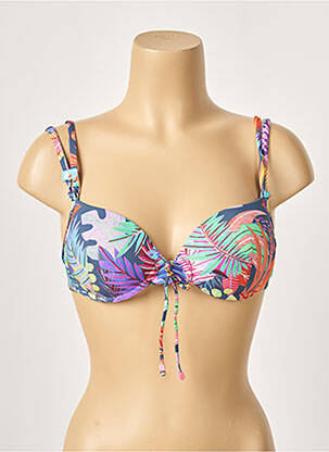 Sutien de costum de baie elasticitate top sutien modelat albastru CHERRY BEACH femeie