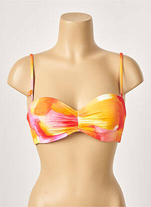 Sutien de costum de baie elasticitate top bentiță portocalie CHERRY BEACH femeie