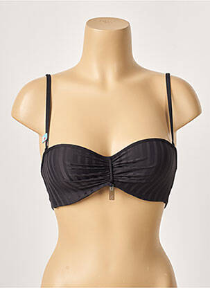 Sutien de costum de baie elasticitate top bentiță negru CHERRY BEACH femeie