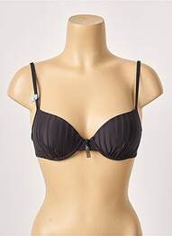 Sutien de costum de baie elasticitate top sutien modelat negru CHERRY BEACH femme
