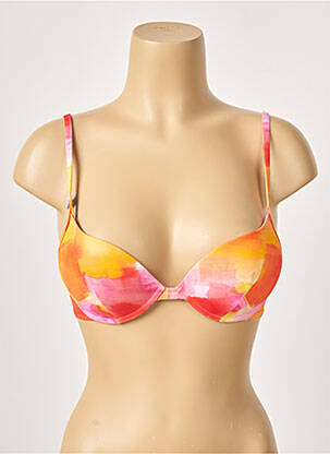 Sutien de costum de baie elasticitate top sutien push-up portocalie CHERRY BEACH femeie