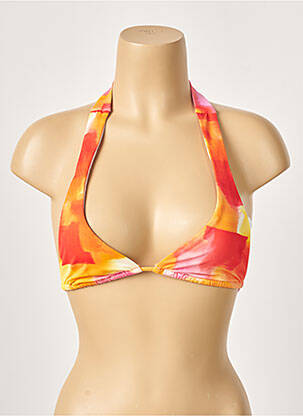 Sutien de costum de baie elasticitate top triunghiuri portocalie CHERRY BEACH femeie