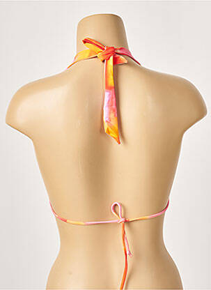 Sutien de costum de baie elasticitate top triunghiuri portocalie CHERRY BEACH femeie