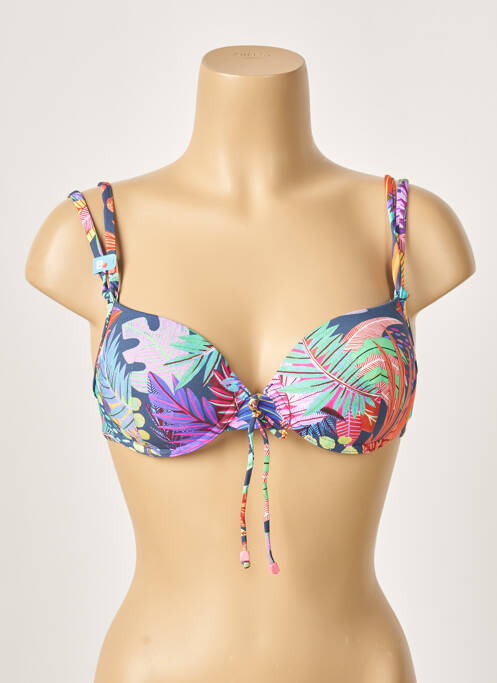 Sutien de costum de baie elasticitate top sutien modelat albastru CHERRY BEACH femme