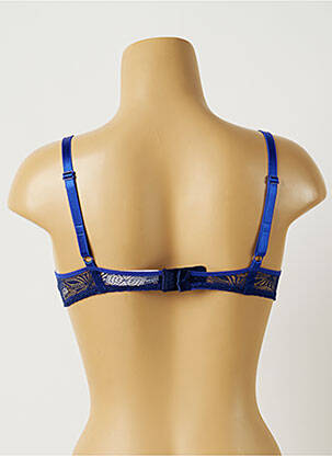Sutien efect material satinat top sutien push-up albastru PASSIONATA femeie