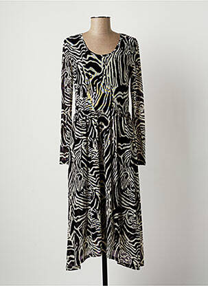 Rochie midi mâneci lungi mâneci lungi bej SPARKZ femeie