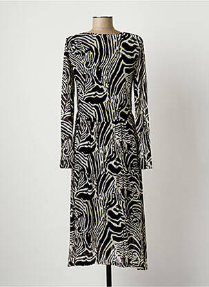 Rochie midi mâneci lungi mâneci lungi bej SPARKZ femeie