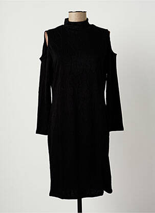 Rochie midi mâneci lungi mâneci lungi negru SPARKZ femeie