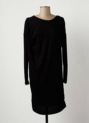 Rochie midi mâneci lungi mâneci lungi negru SPARKZ femme