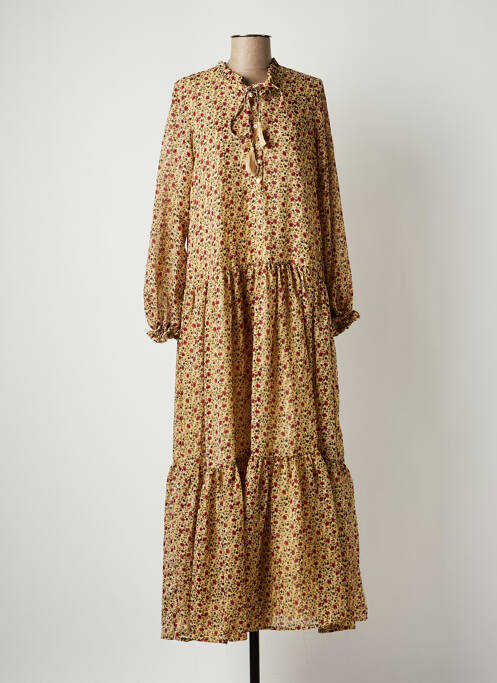 Rochie lungă bej PURPLE QUEEN femeie