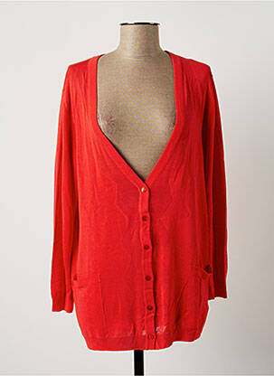 Vestă cu mâneci lungi roșu POLES femeie