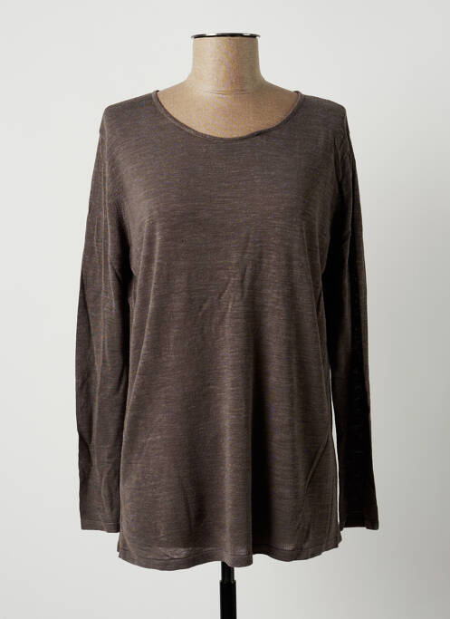 Pulover tunică gri POLES femeie