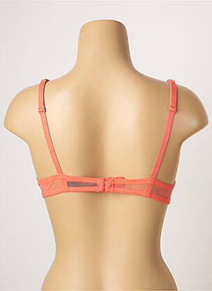 Sutien efect material satinat top sutien push-up portocaliu IMPLICITE femeie