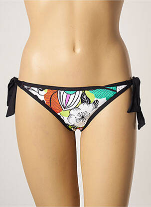 Chiloți de baie imprimeu floral bikini alb CHERRY BEACH femeie