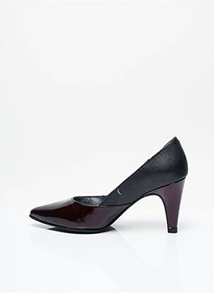 Pantofi cu toc țesătură lăcuită toc de 7 la 9 cm roșu J.METAYER femeie