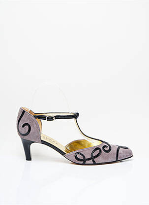 Sandale/Pantofi decupați gri AZUREE femeie