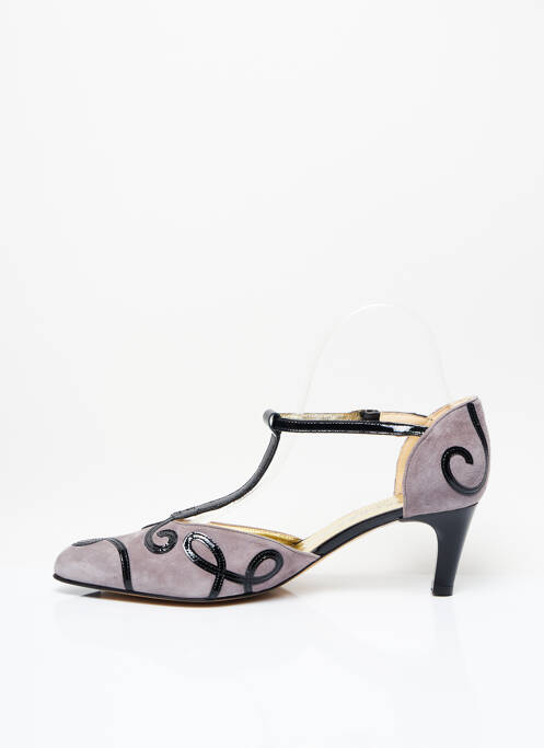 Sandale/Pantofi decupați gri AZUREE femeie