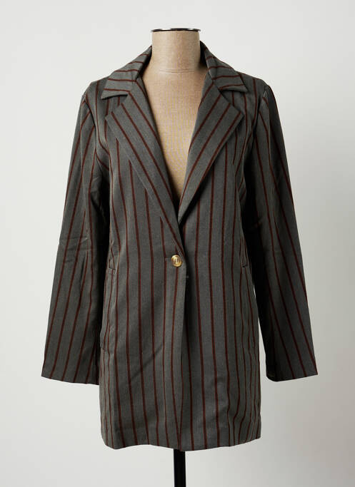 Palton lung gri ROSE MON AMOUR femeie