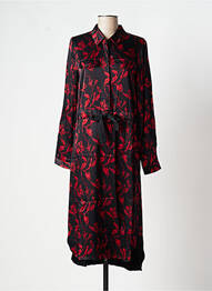Rochie midi croială fluidă mâneci lungi negru ROSE MON AMOUR femme