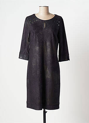 Rochie midi mâneci 3/4 mâneci 3/4 gri FRED SABATIER femeie