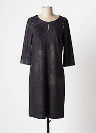 Rochie midi mâneci 3/4 mâneci 3/4 gri FRED SABATIER femme