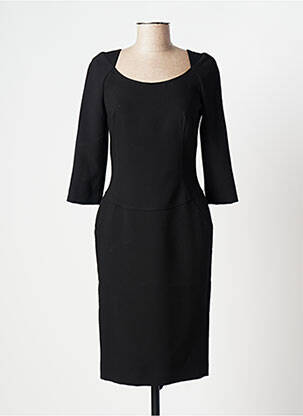 Rochie midi mâneci 3/4 mâneci 3/4 negru TRUSSARDI JEANS femeie