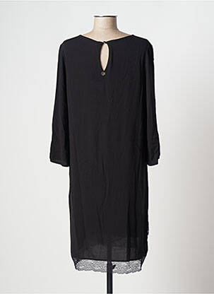 Rochie midi croială fluidă mâneci lungi negru ELLEI femeie
