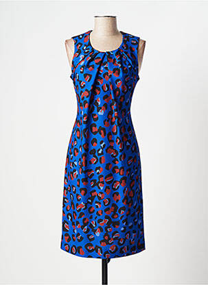 Rochie midi fără mâneci fără mâneci albastru TRUSSARDI JEANS femeie