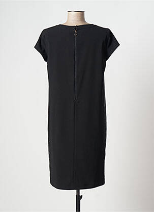 Rochie midi croială fluidă mâneci scurte negru TRUSSARDI JEANS femeie
