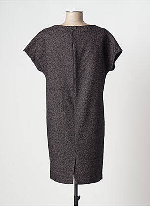 Rochie midi imprimeu fantezie mâneci scurte roz TRUSSARDI JEANS femeie