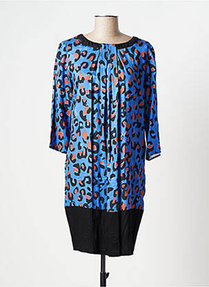 Rochie midi mâneci 3/4 mâneci 3/4 albastru TRUSSARDI JEANS femeie