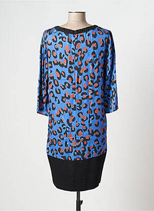 Rochie midi mâneci 3/4 mâneci 3/4 albastru TRUSSARDI JEANS femeie