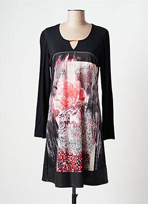 Rochie midi mâneci lungi mâneci lungi negru FRED SABATIER femeie
