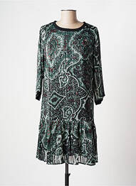 Rochie scurtă mâneci 3/4 mâneci 3/4 verde ROSE femme
