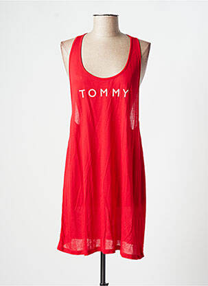 Rochie scurtă croială fluidă fără mâneci roșu TOMMY HILFIGER femeie