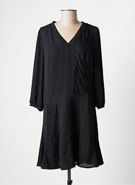 Rochie scurtă mâneci 3/4 mâneci 3/4 negru ONE STEP femme