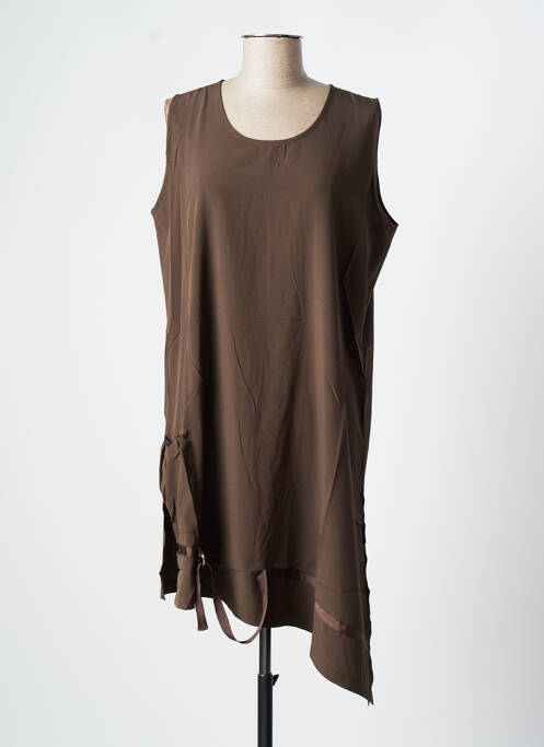 Rochie scurtă maro NESLAY femeie