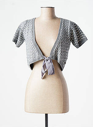 Vestă cu mâneci scurte gri LOLLIPOPS femeie