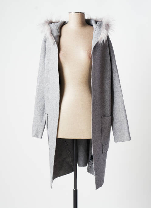 Vestă cu mâneci lungi gri ROSE femeie