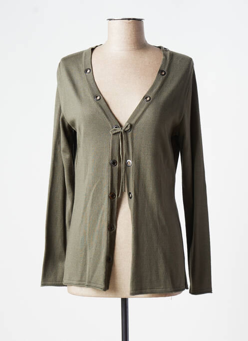 Vestă cu mâneci lungi verde FRED SABATIER femeie