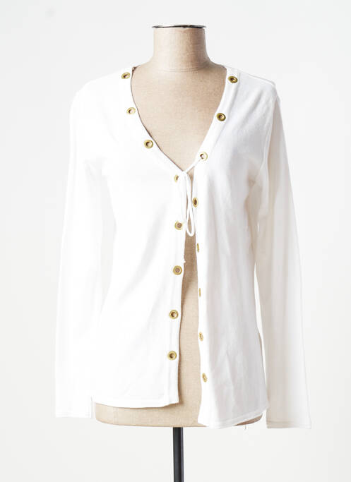 Vestă cu mâneci lungi alb FRED SABATIER femeie