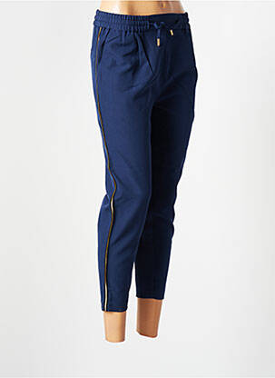 Pantalon 7/8 talie elastică mărime normală albastru ROSE femeie