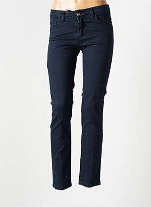 Pantalon slim talie joasă talie joasă albastru ELLEI femeie