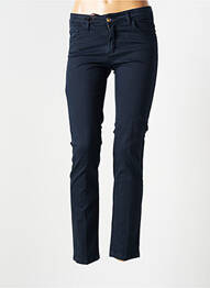 Pantalon slim talie joasă talie joasă albastru ELLEI femeie