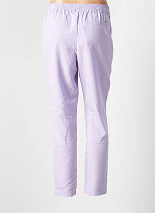 Pantalon drept talie elastică mărime normală violet TOMMY HILFIGER femeie