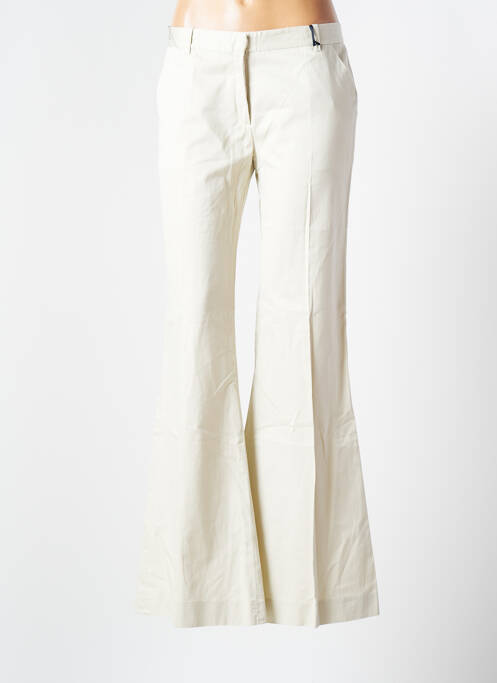 Pantalon evazat bej TOMMY HILFIGER femeie