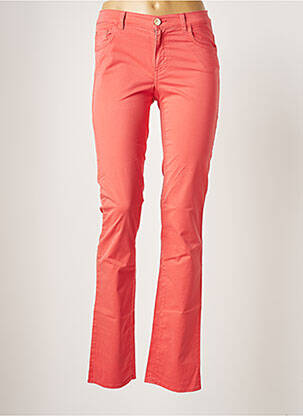 Pantalon drept portocaliu TRUSSARDI JEANS femeie